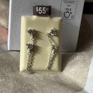 Chain earrings silver